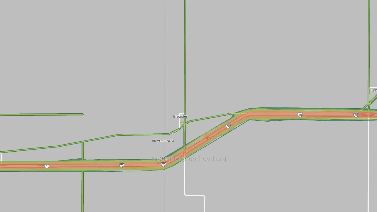 67732, KS Map of Noise Levels in 67732