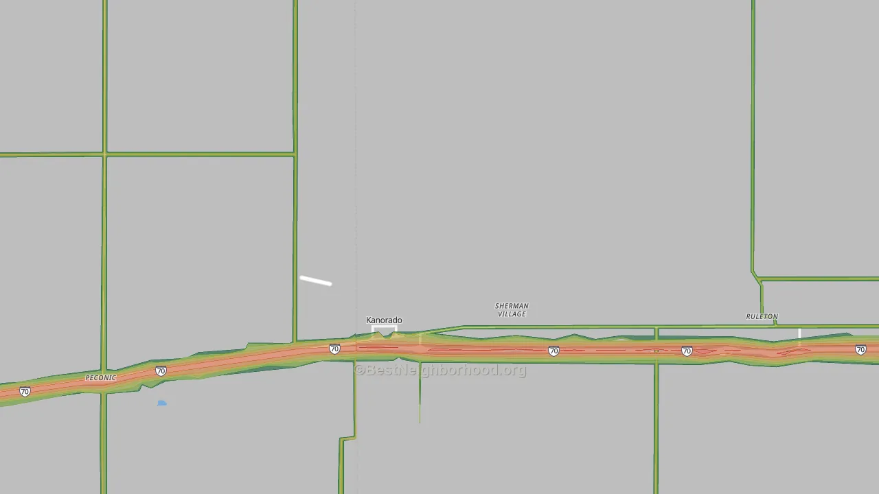 67741, KS Map of Noise Levels in 67741