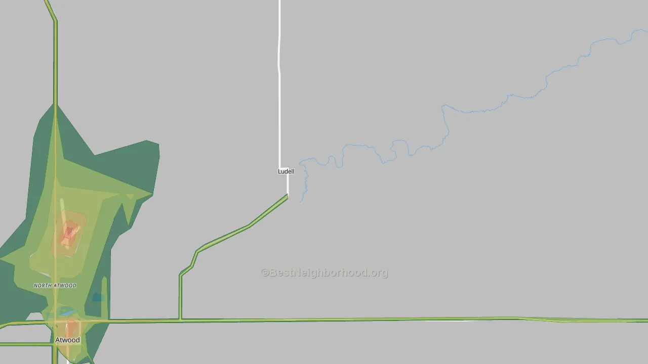 67744, KS Map of Noise Levels in 67744