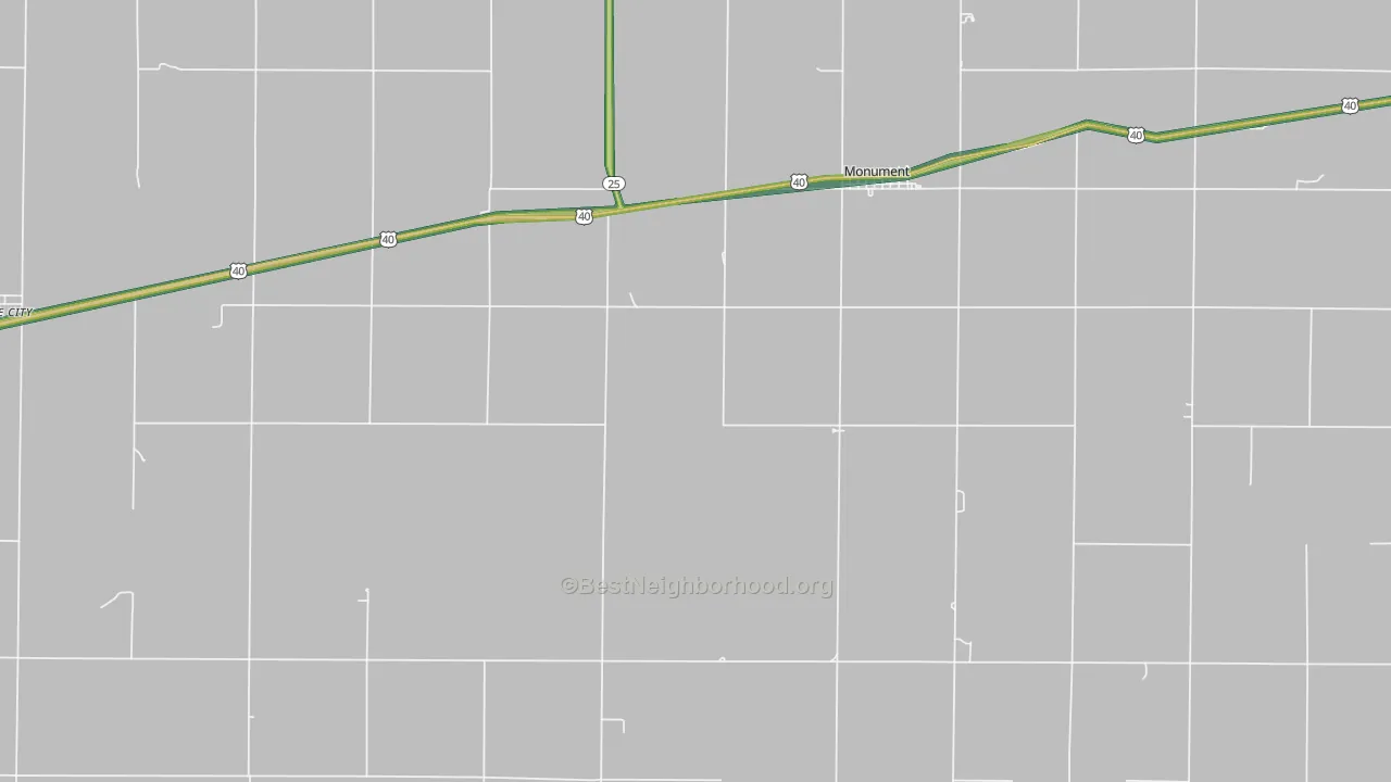67747, KS Map of Noise Levels in 67747