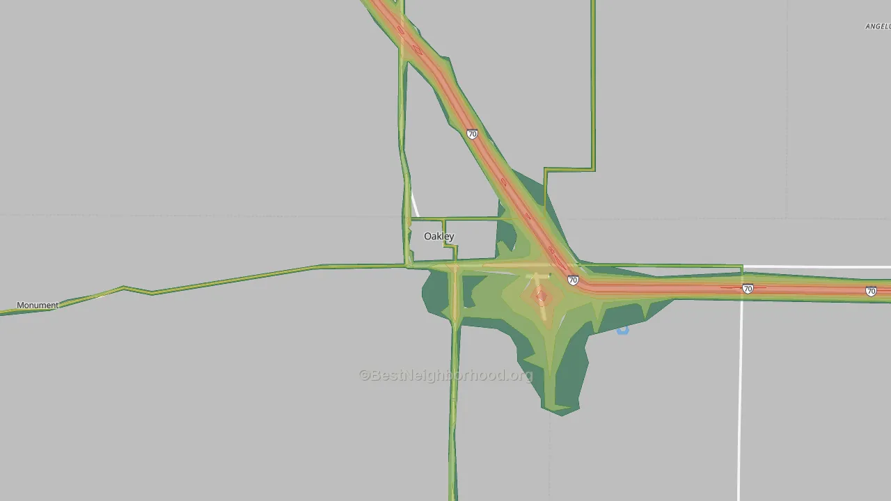 67748, KS Map of Noise Levels in 67748