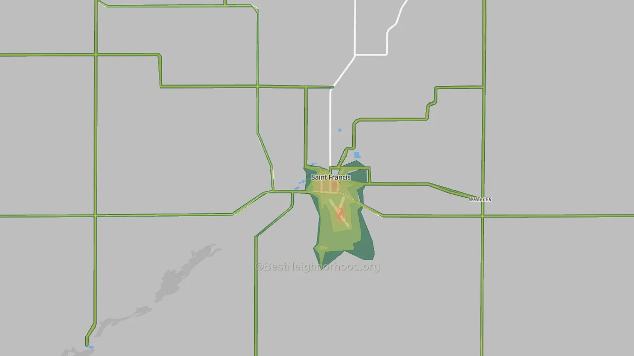 67756, KS Map of Noise Levels in 67756