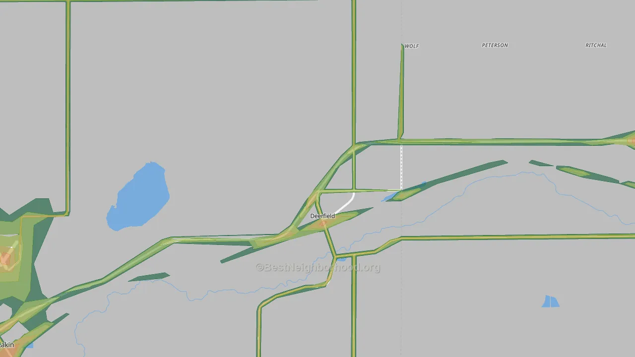 67838, KS Map of Noise Levels in 67838