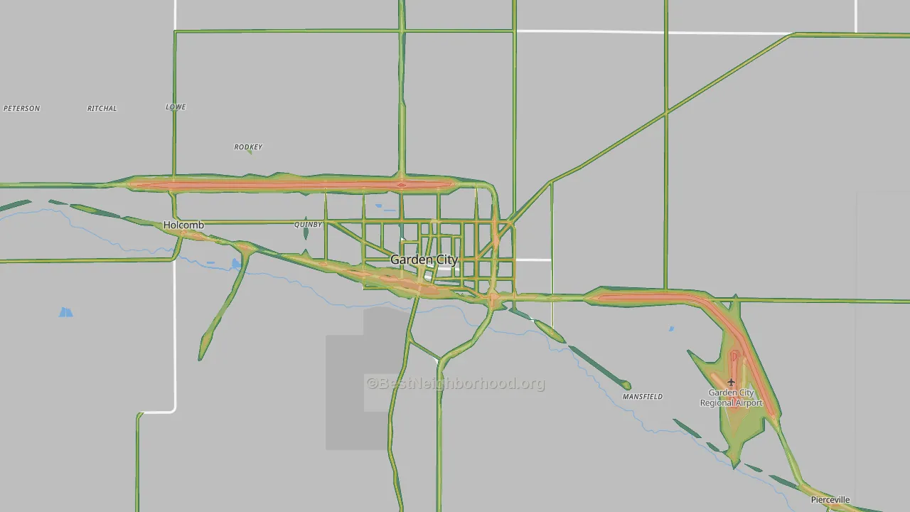 67846, KS Map of Noise Levels in 67846