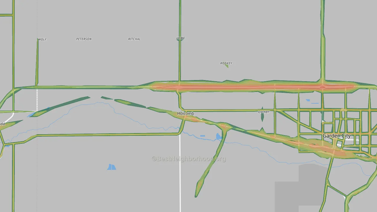 67851, KS Map of Noise Levels in 67851