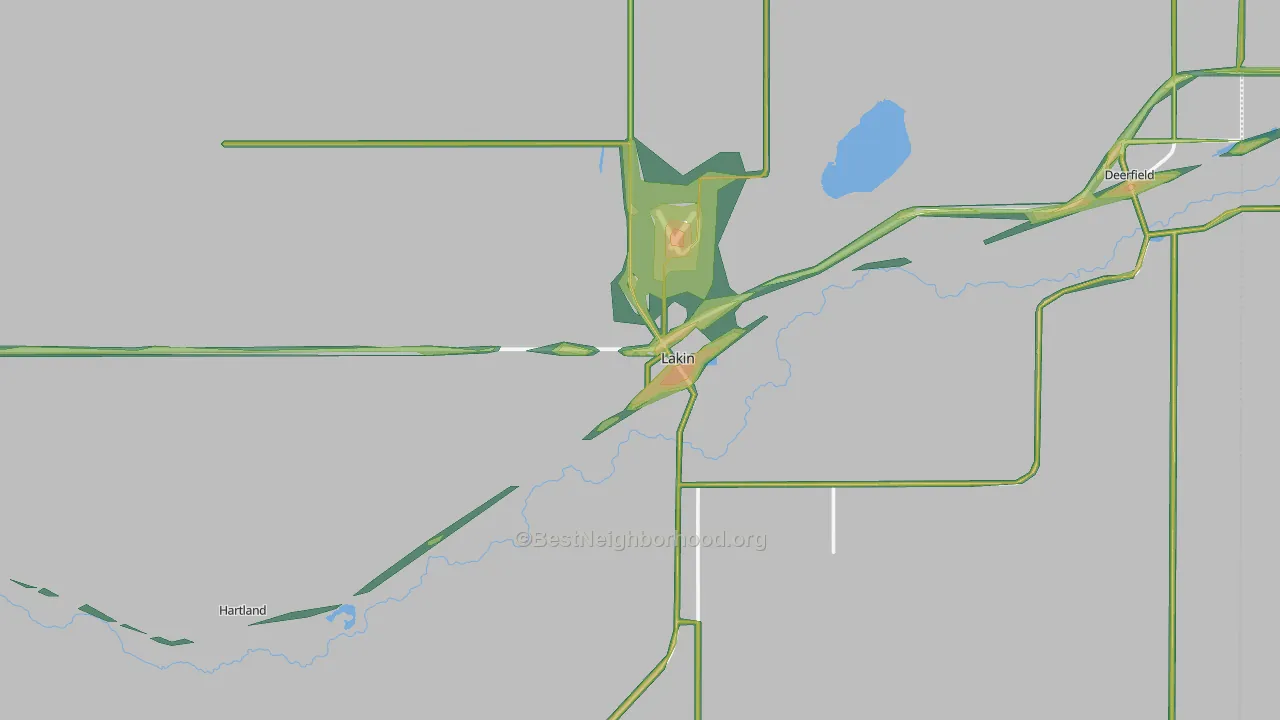 67860, KS Map of Noise Levels in 67860
