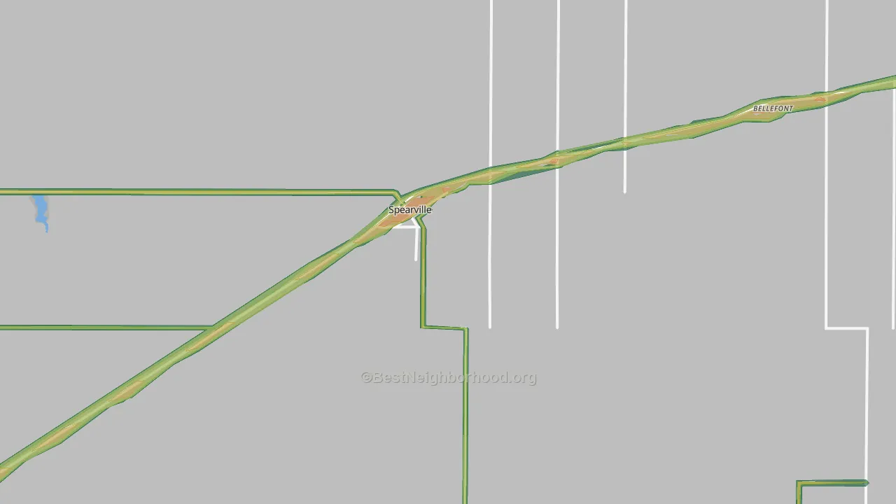 67876, KS Map of Noise Levels in 67876