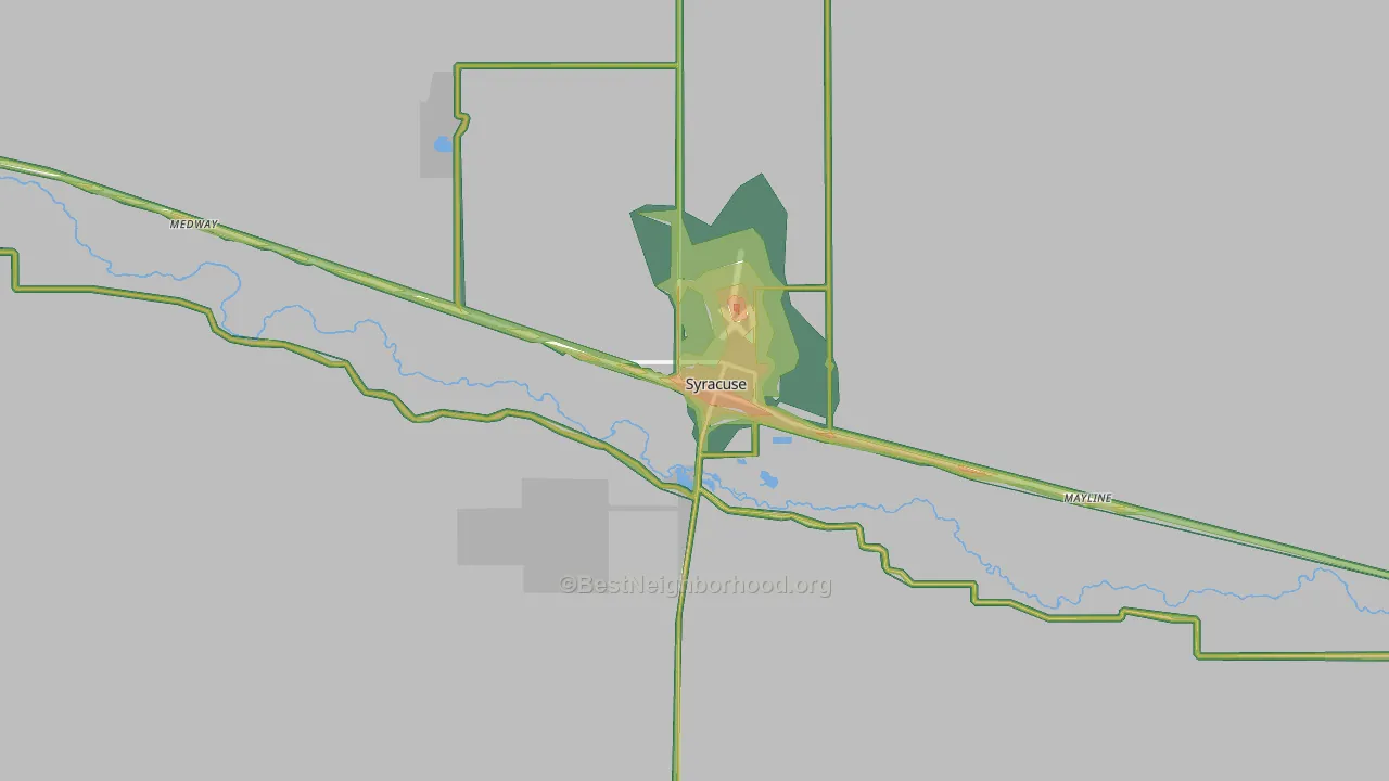 67878, KS Map of Noise Levels in 67878