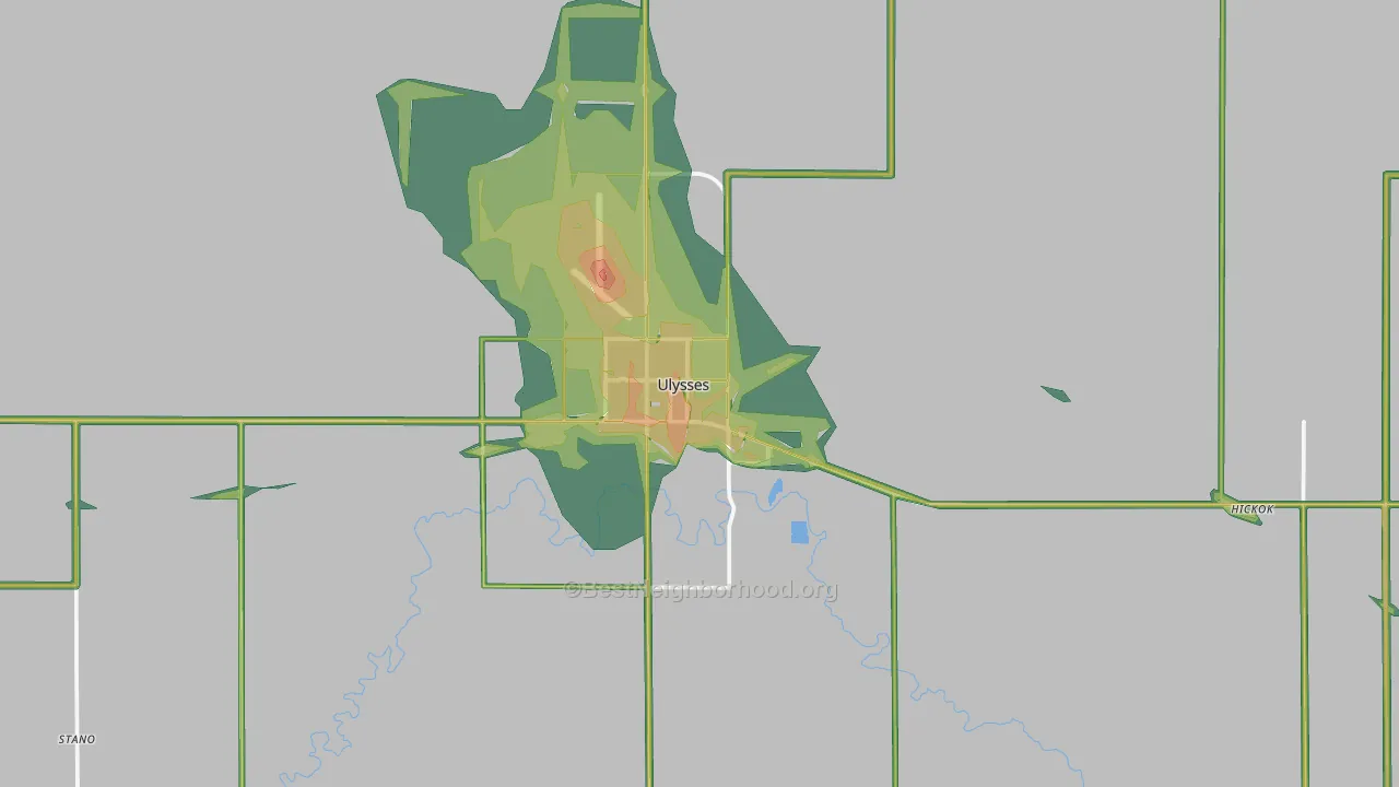67880, KS Map of Noise Levels in 67880