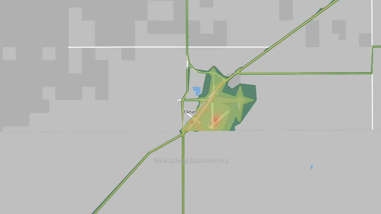 67950, KS Map of Noise Levels in 67950