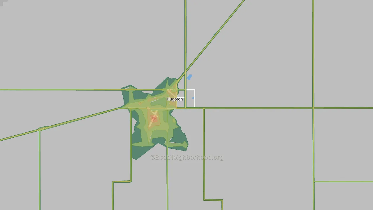 67951, KS Map of Noise Levels in 67951