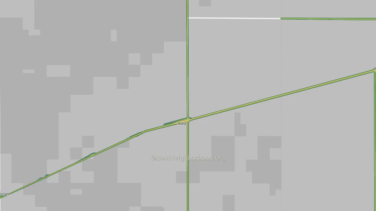67954, KS Map of Noise Levels in 67954