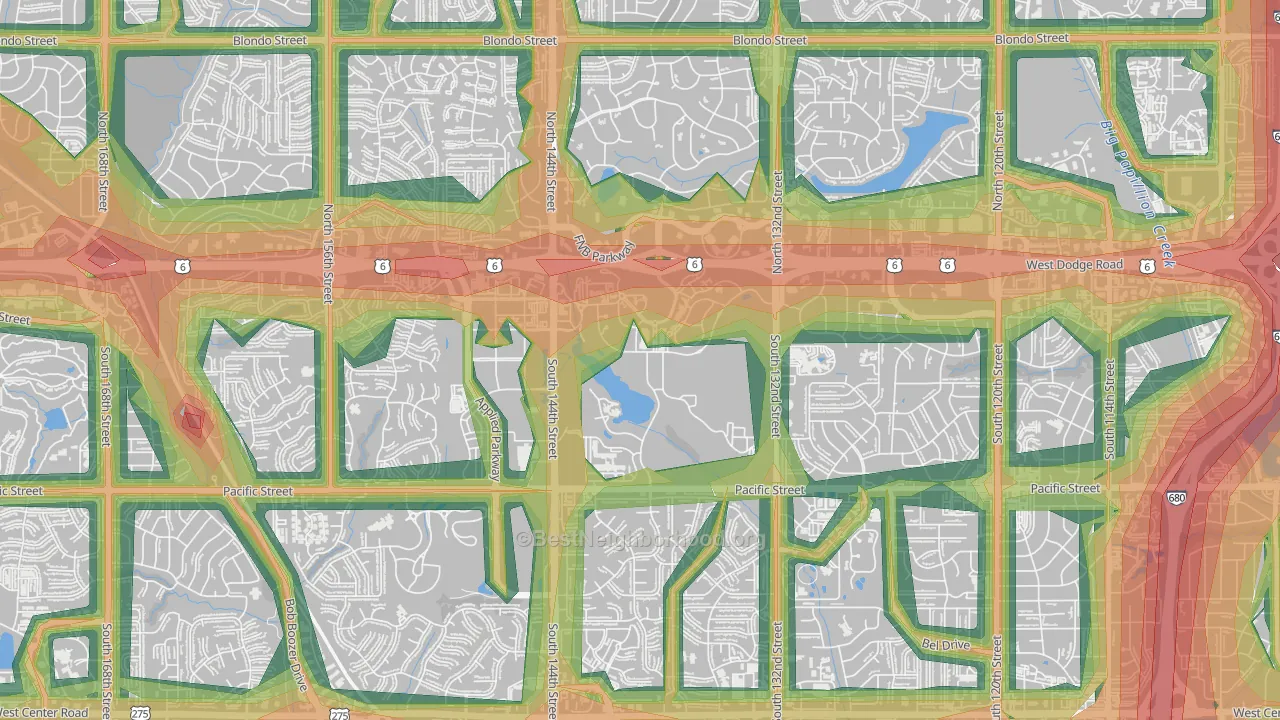 68010, NE Map of Noise Levels in 68010