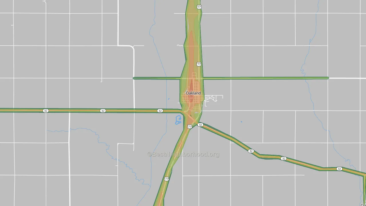 68045, NE Map of Noise Levels in 68045