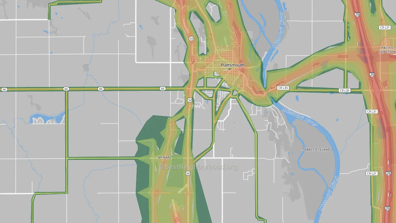68048, NE Map of Noise Levels in 68048
