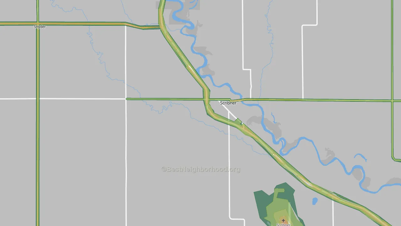68057, NE Map of Noise Levels in 68057