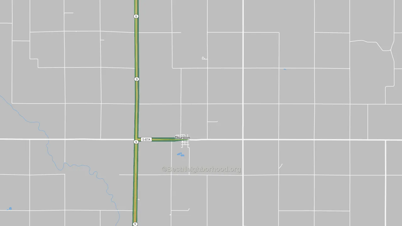 68062, NE Map of Noise Levels in 68062