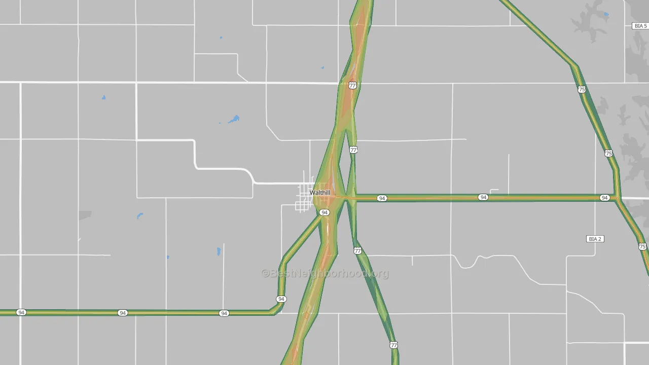 68067, NE Map of Noise Levels in 68067