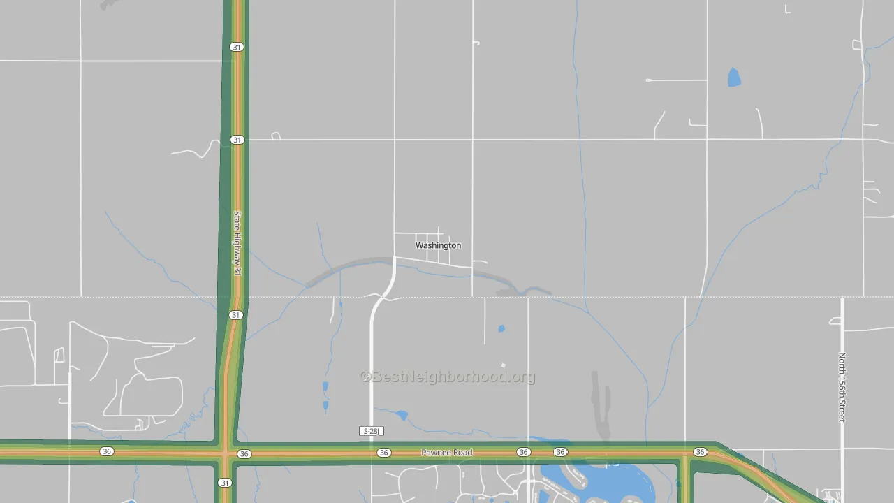 68068, NE Map of Noise Levels in 68068
