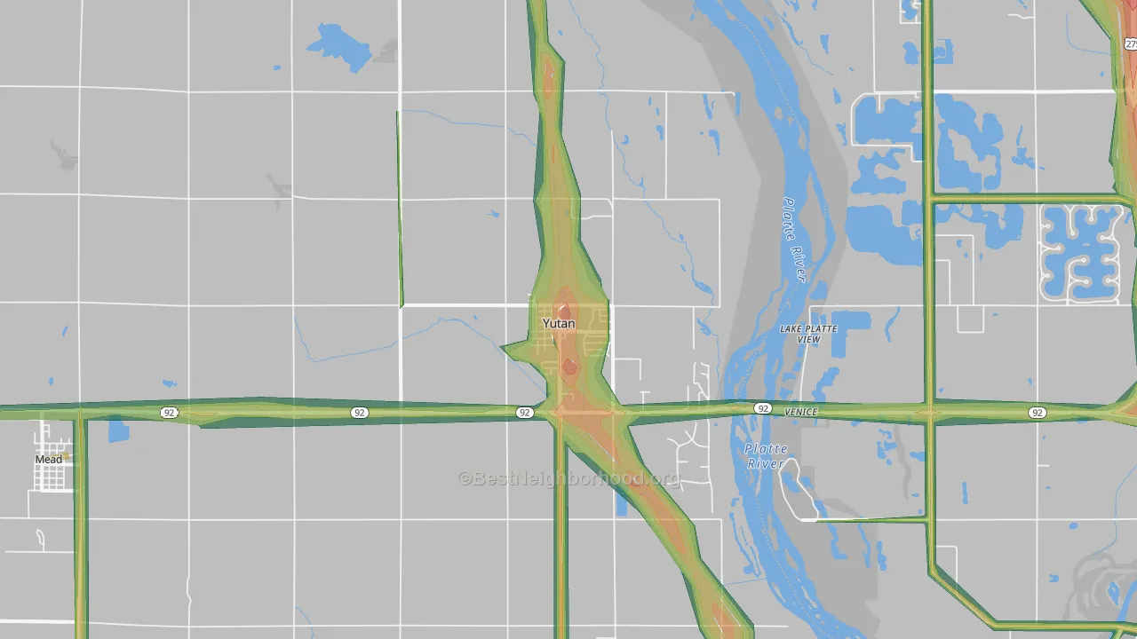 68073, NE Map of Noise Levels in 68073