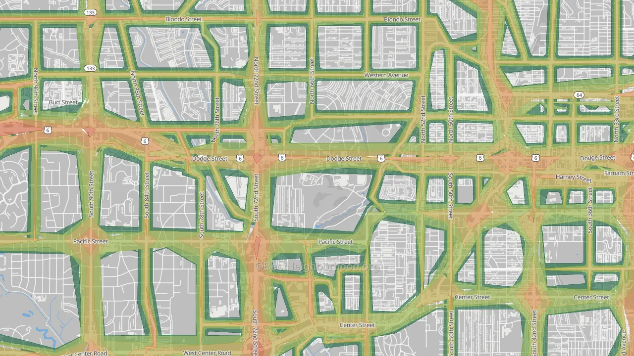 68182, NE Map of Noise Levels in 68182