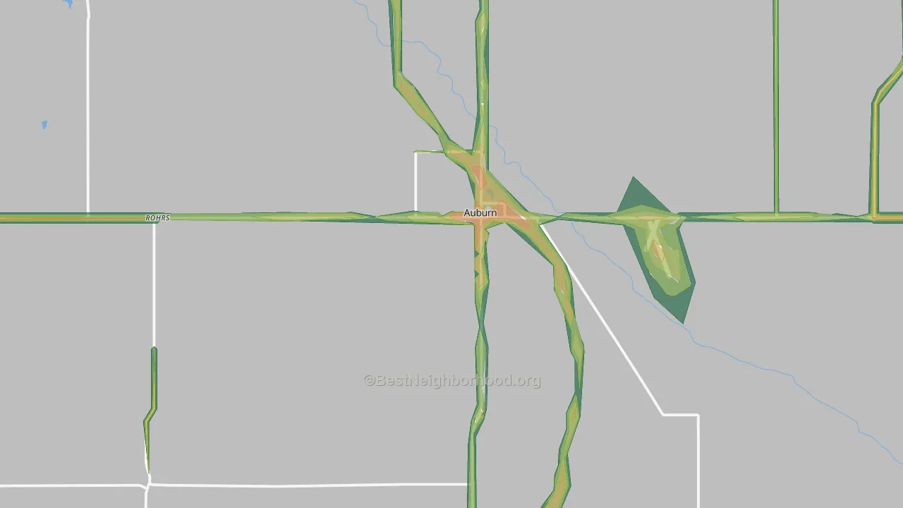68305, NE Map of Noise Levels in 68305