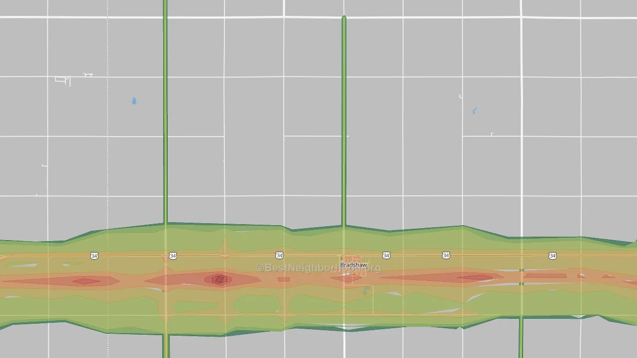 68319, NE Map of Noise Levels in 68319