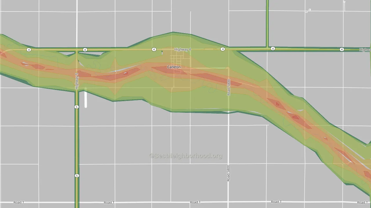68326, NE Map of Noise Levels in 68326