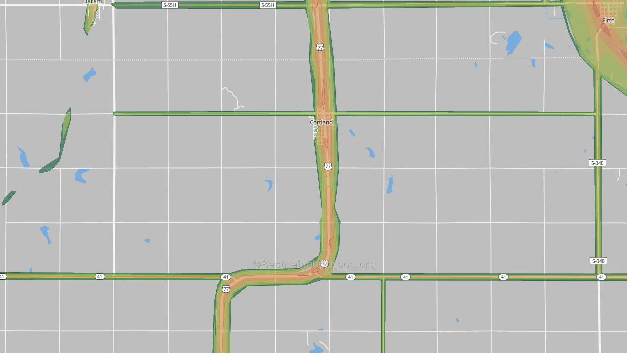 68331, NE Map of Noise Levels in 68331