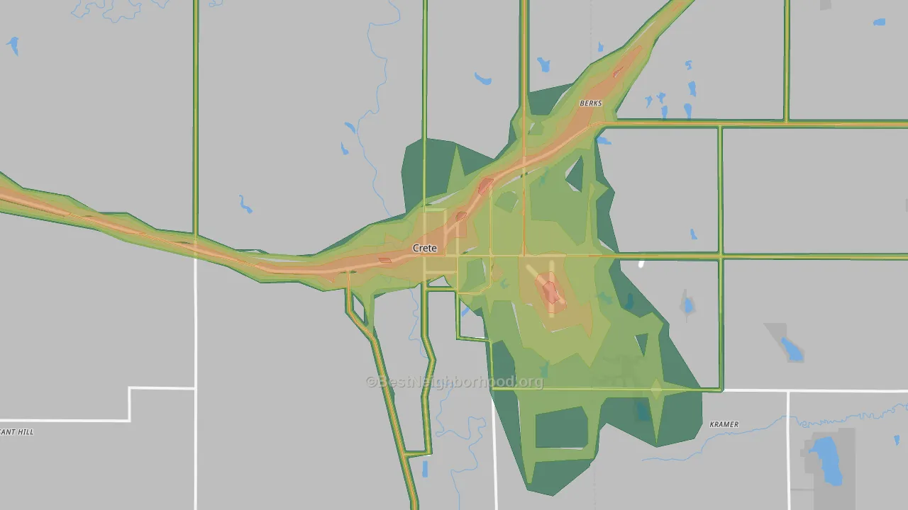 68333, NE Map of Noise Levels in 68333