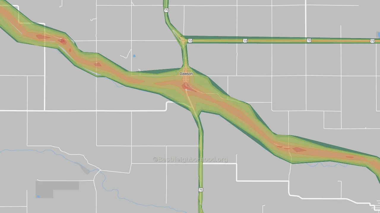 68337, NE Map of Noise Levels in 68337