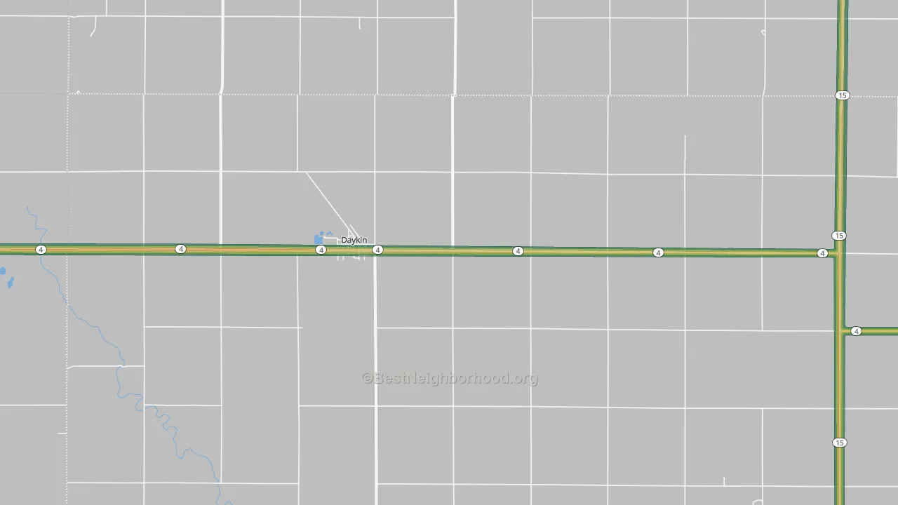 68338, NE Map of Noise Levels in 68338