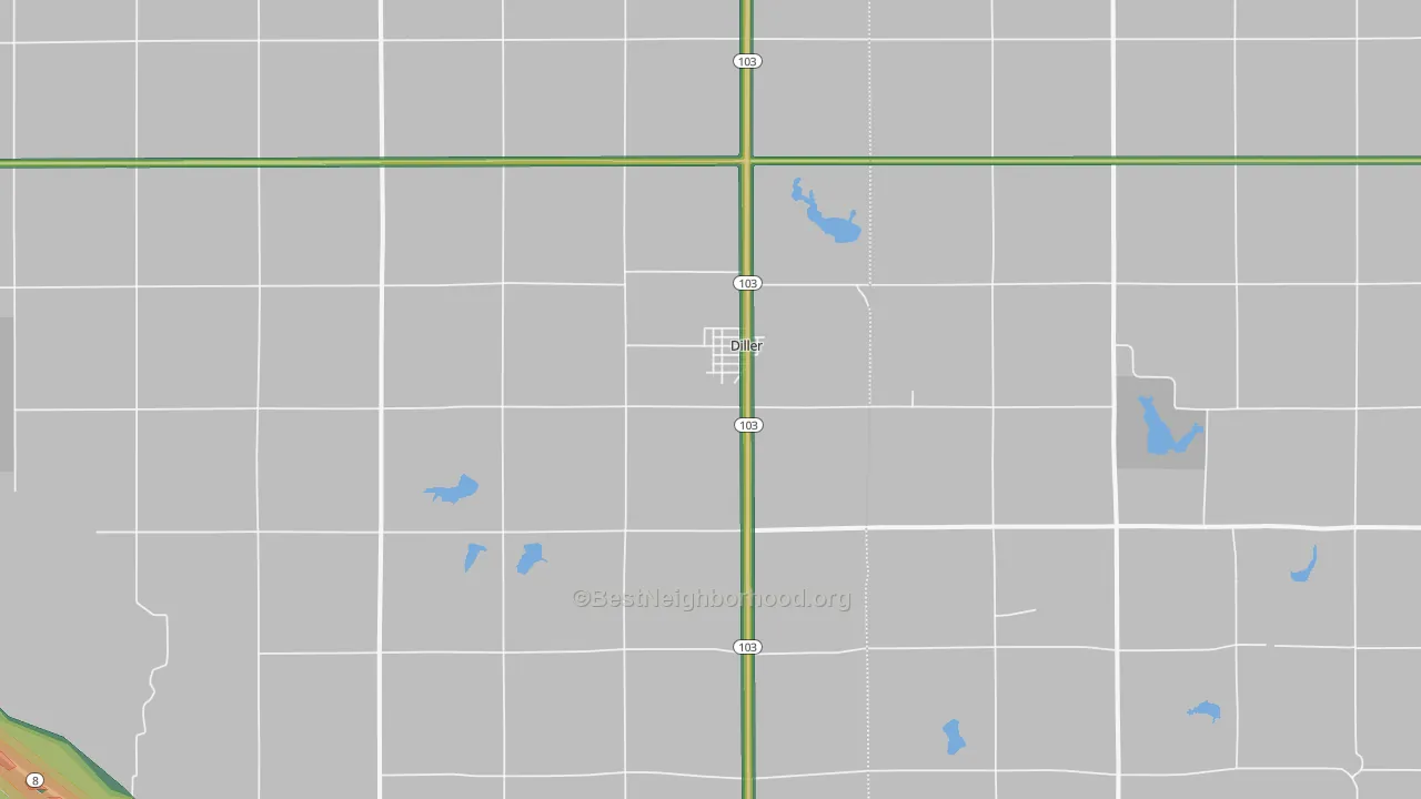 68342, NE Map of Noise Levels in 68342