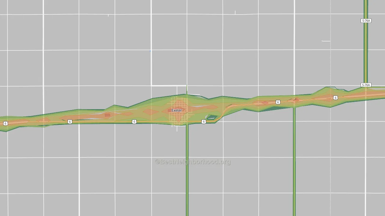 68351, NE Map of Noise Levels in 68351