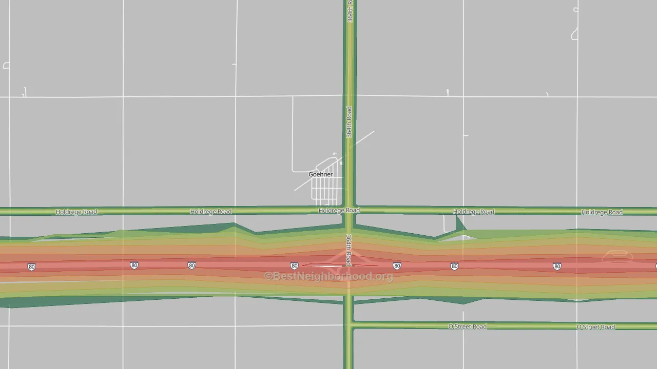 68364, NE Map of Noise Levels in 68364