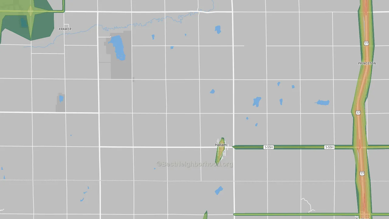 68368, NE Map of Noise Levels in 68368