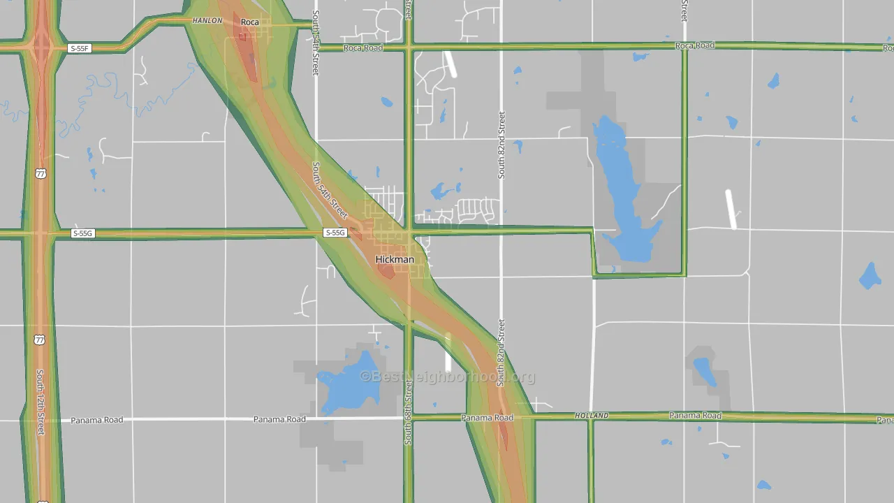 68372, NE Map of Noise Levels in 68372