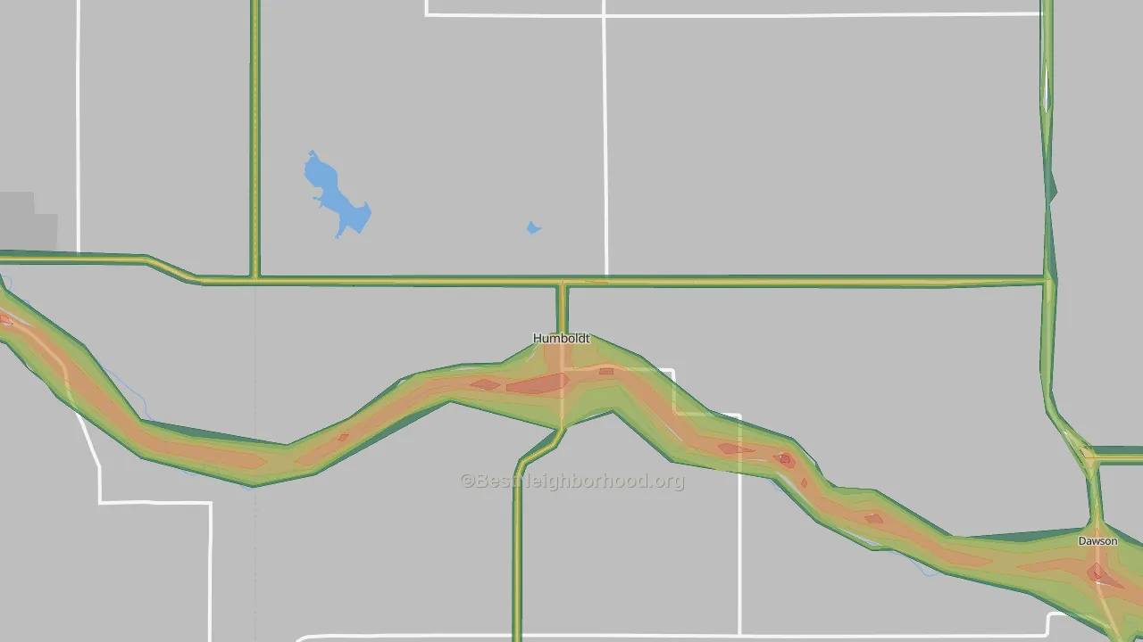 68376, NE Map of Noise Levels in 68376