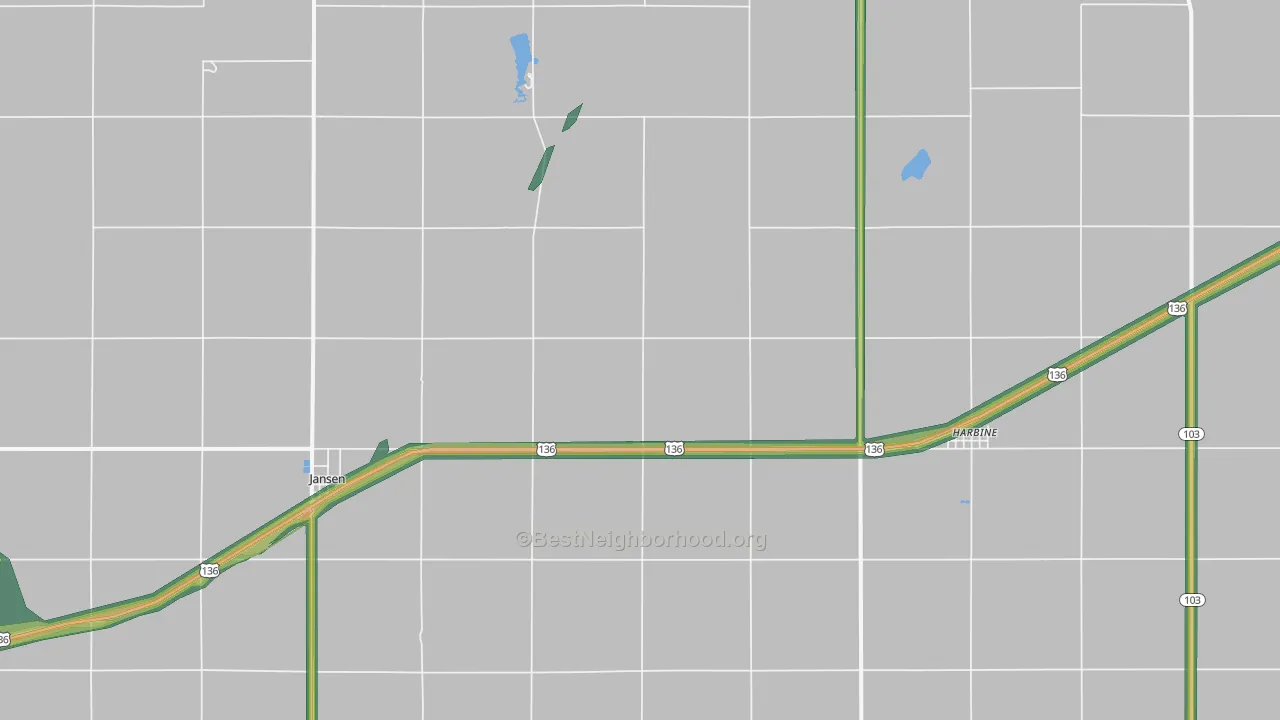 68377, NE Map of Noise Levels in 68377