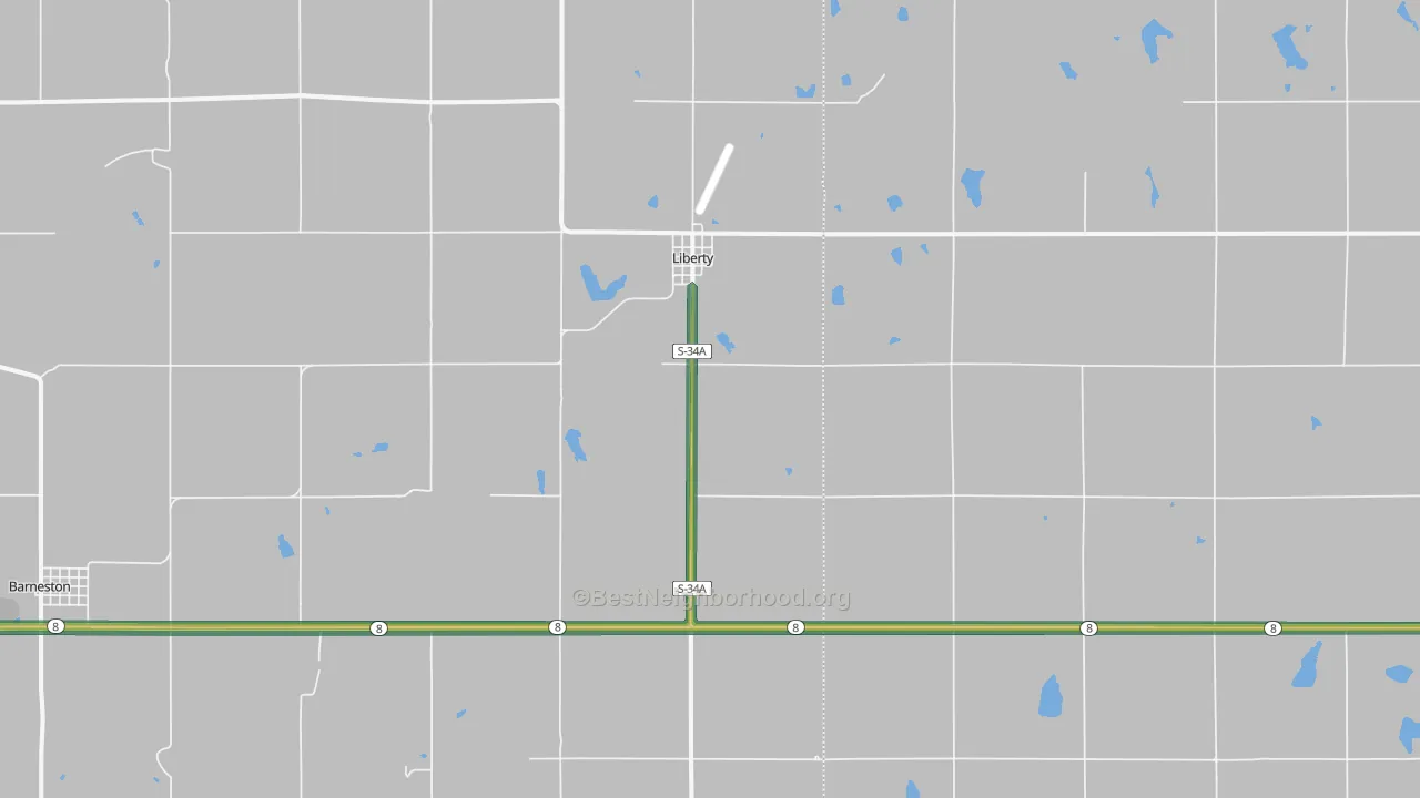 68381, NE Map of Noise Levels in 68381