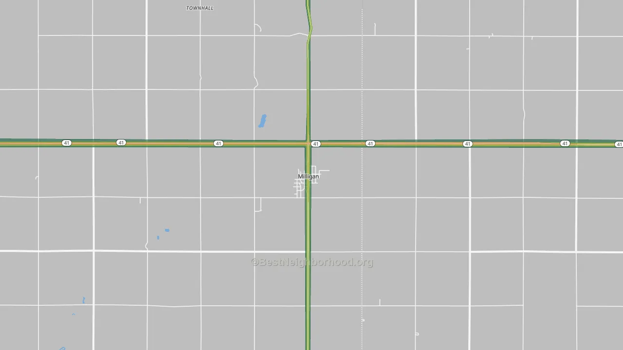 68406, NE Map of Noise Levels in 68406