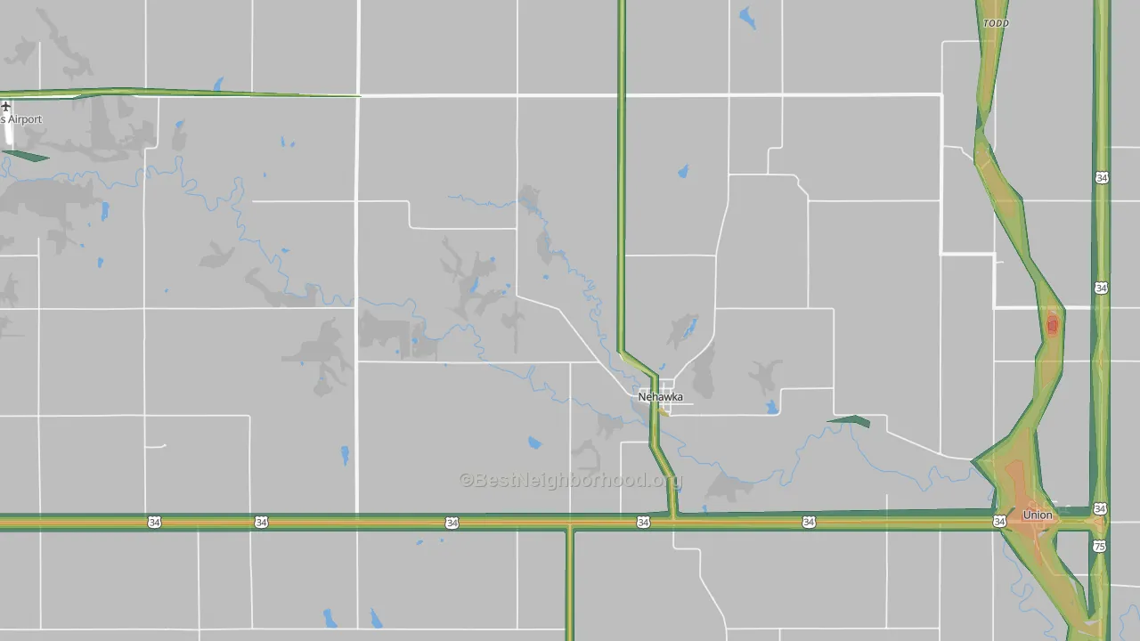 68413, NE Map of Noise Levels in 68413