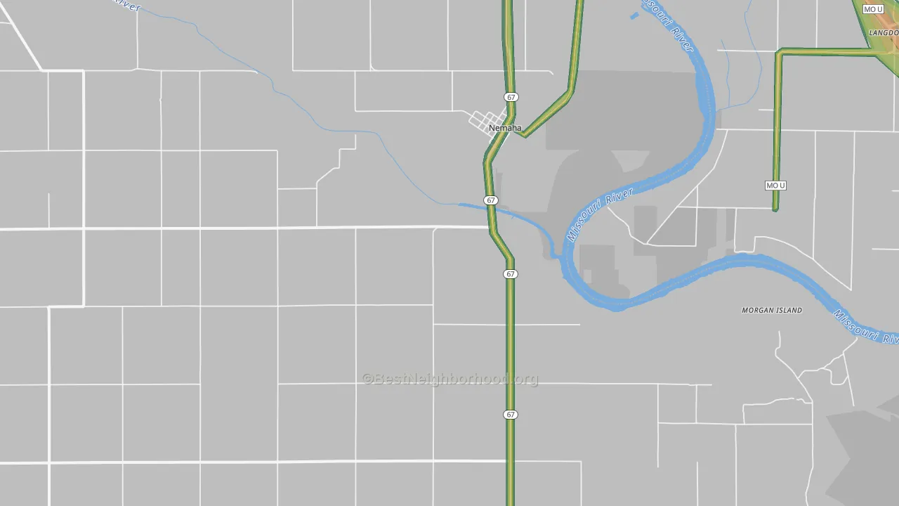 68414, NE Map of Noise Levels in 68414