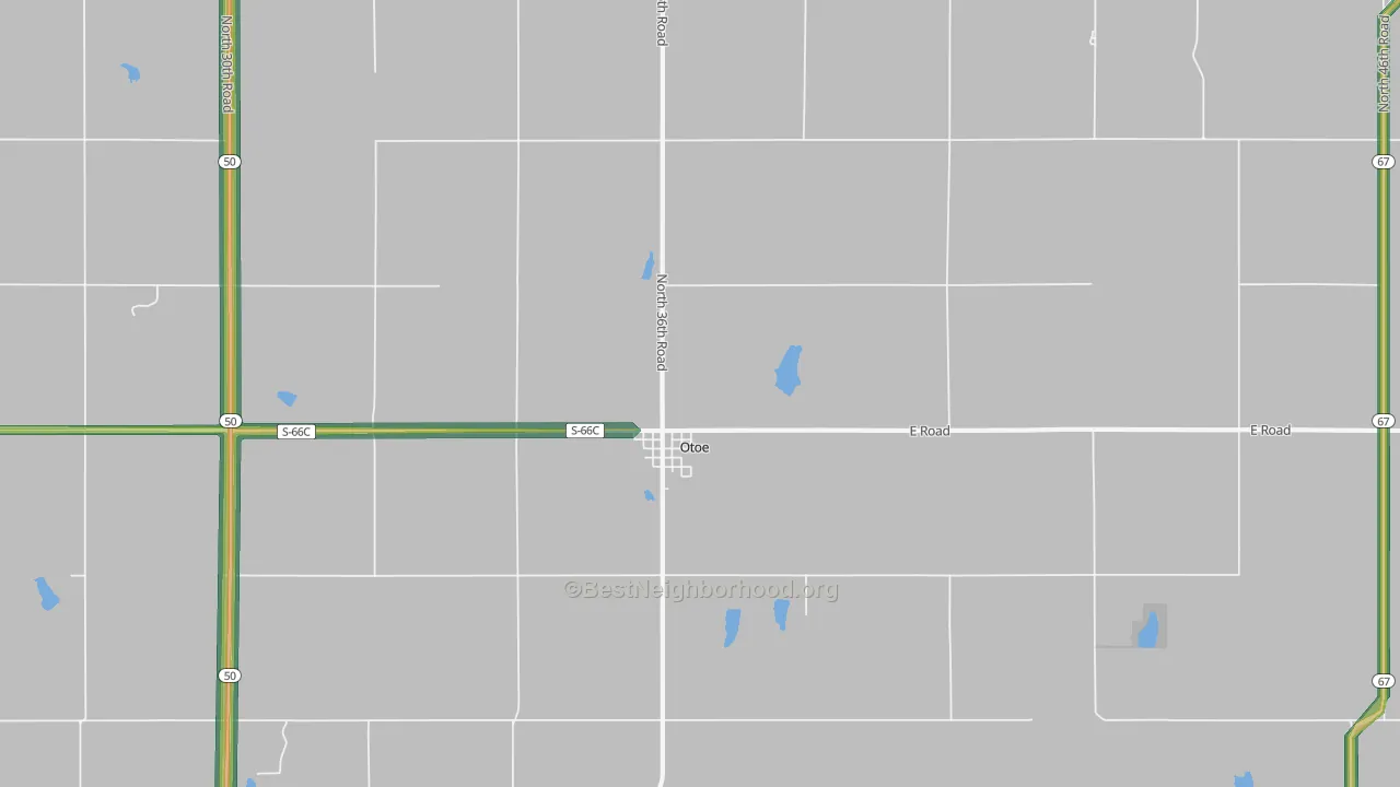68417, NE Map of Noise Levels in 68417