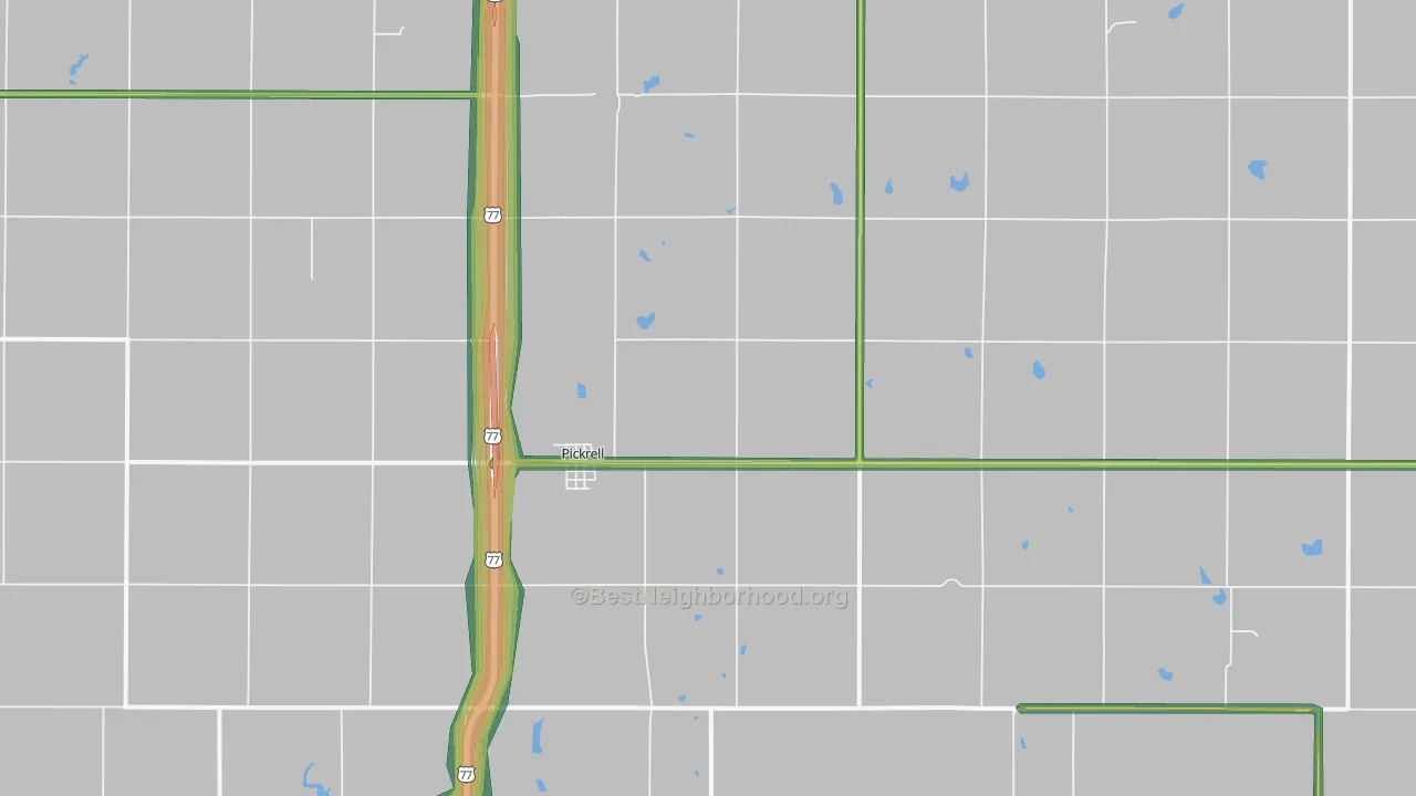 68422, NE Map of Noise Levels in 68422