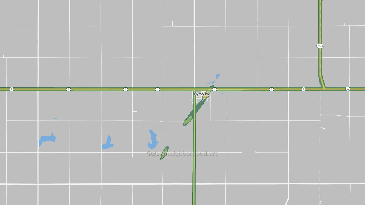 68424, NE Map of Noise Levels in 68424