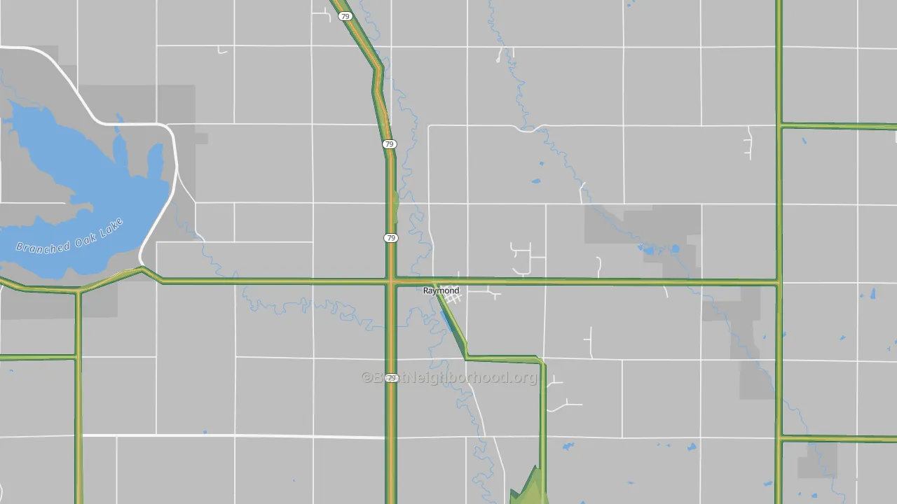 68428, NE Map of Noise Levels in 68428
