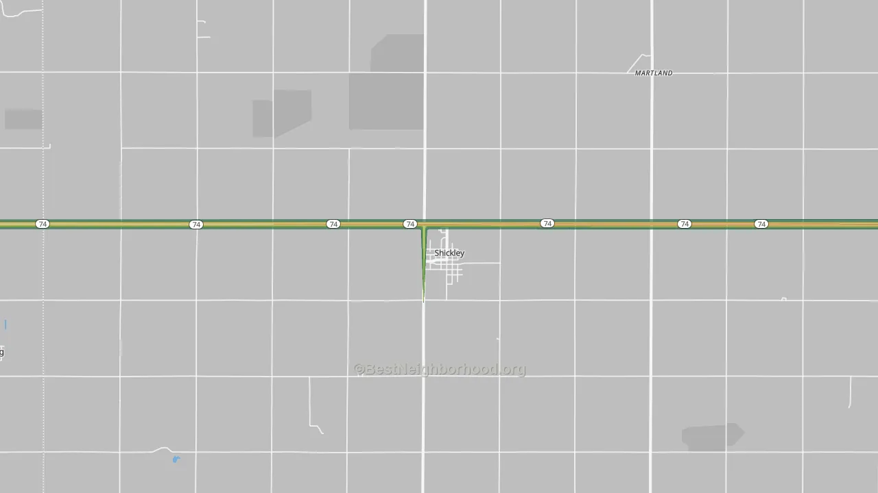 68436, NE Map of Noise Levels in 68436