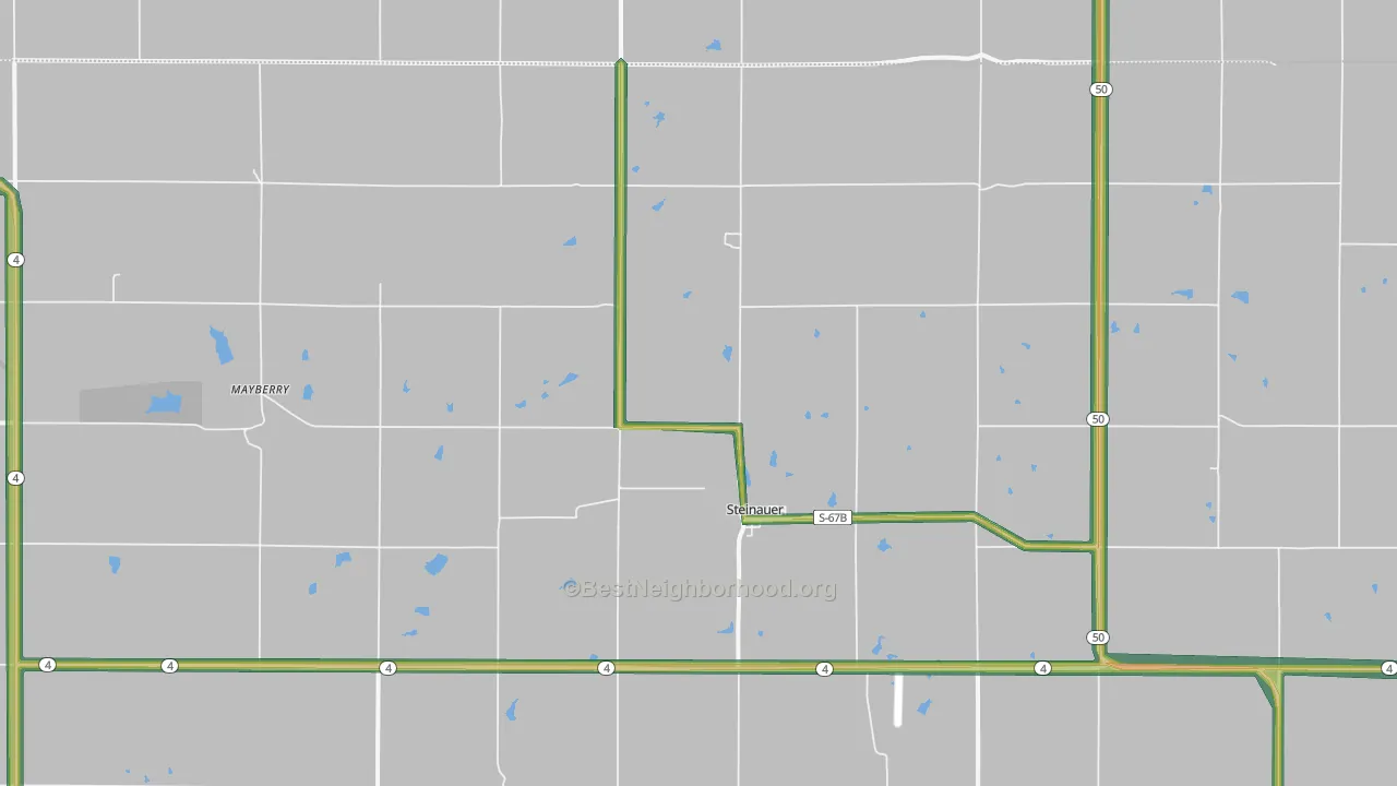 68441, NE Map of Noise Levels in 68441