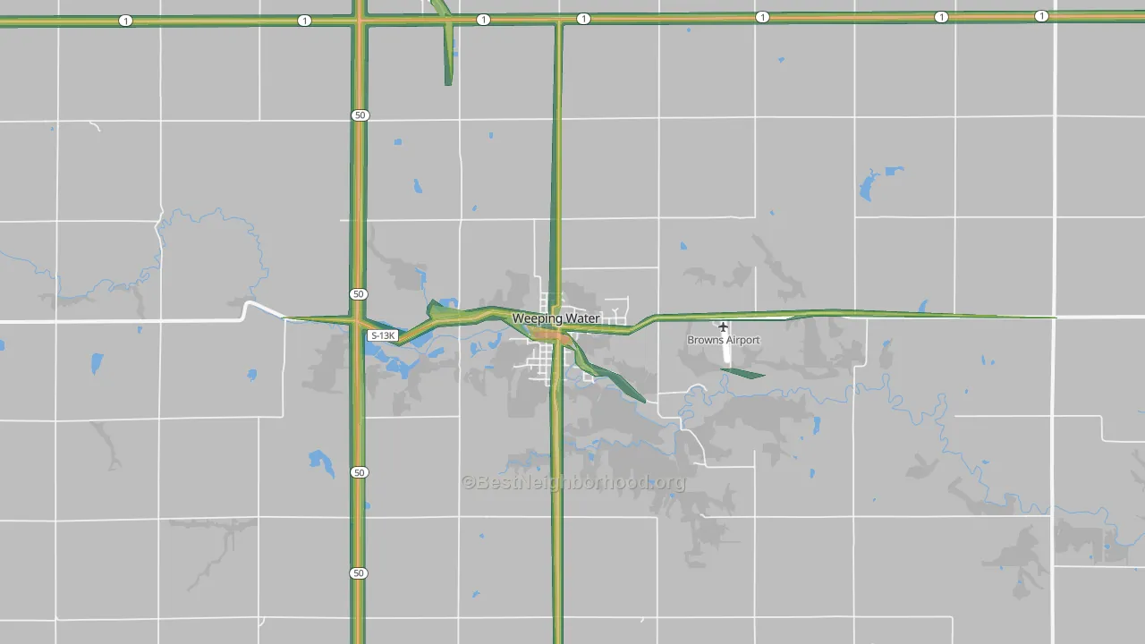 68463, NE Map of Noise Levels in 68463